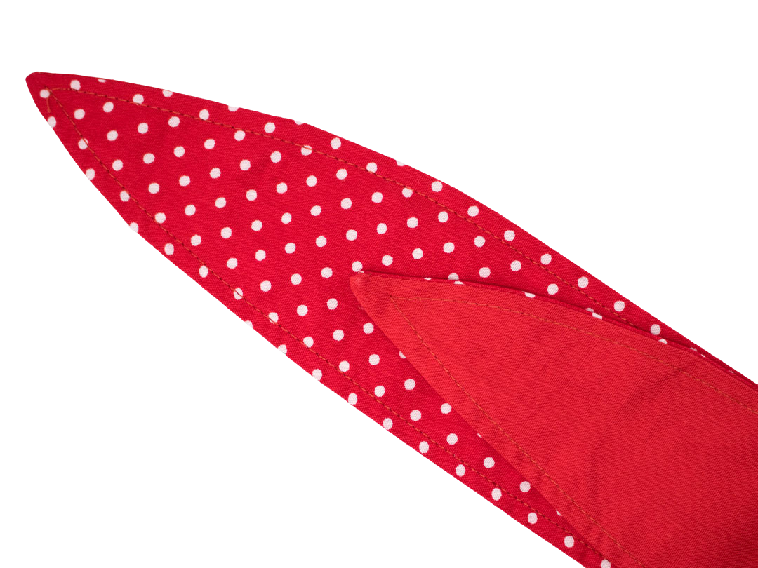 MAE_02 Wende Bandana Haarband Polkadots ROT