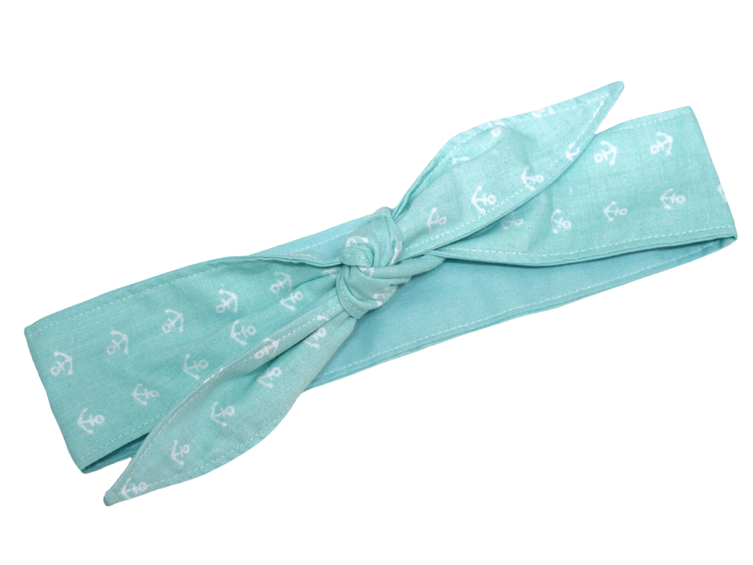 MAE_50 Wende Bandana Haarband Mint Anker