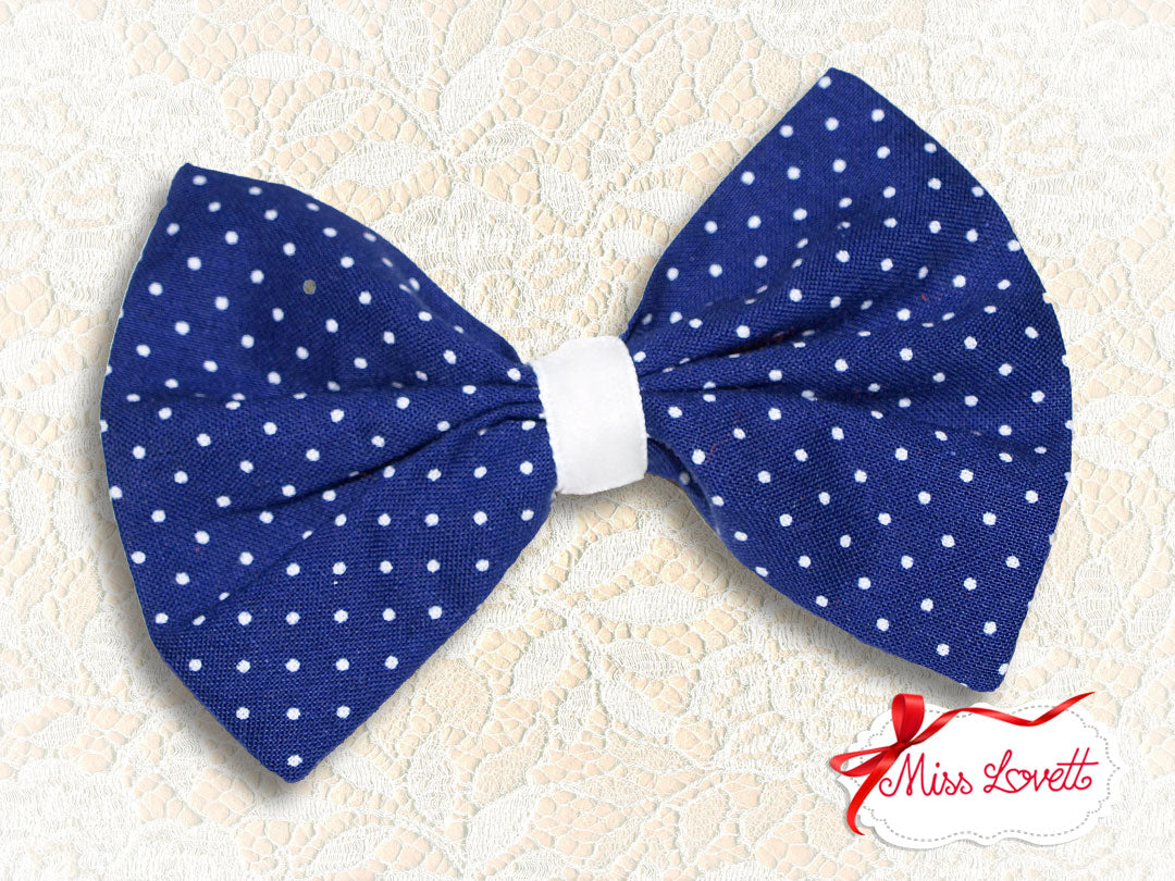 Haarschleife Haarclip POLKADOTS Punkte - 5 Farben