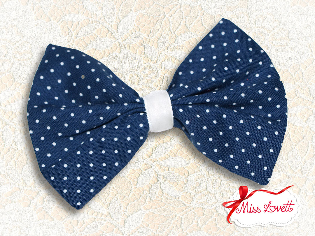 Haarschleife Haarclip POLKADOTS Punkte - 5 Farben