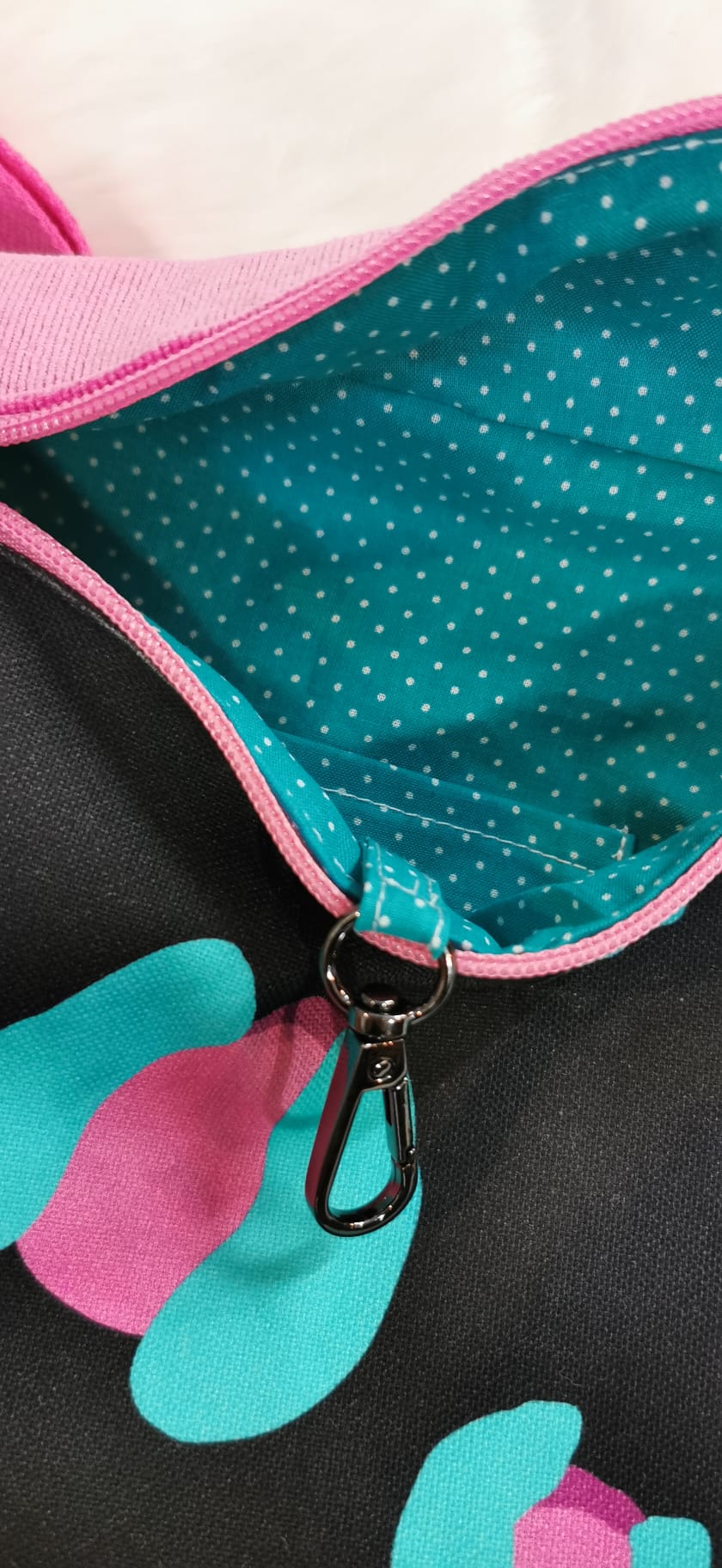 Große XL Tasche Cord Bauchtasche Funky Leopard