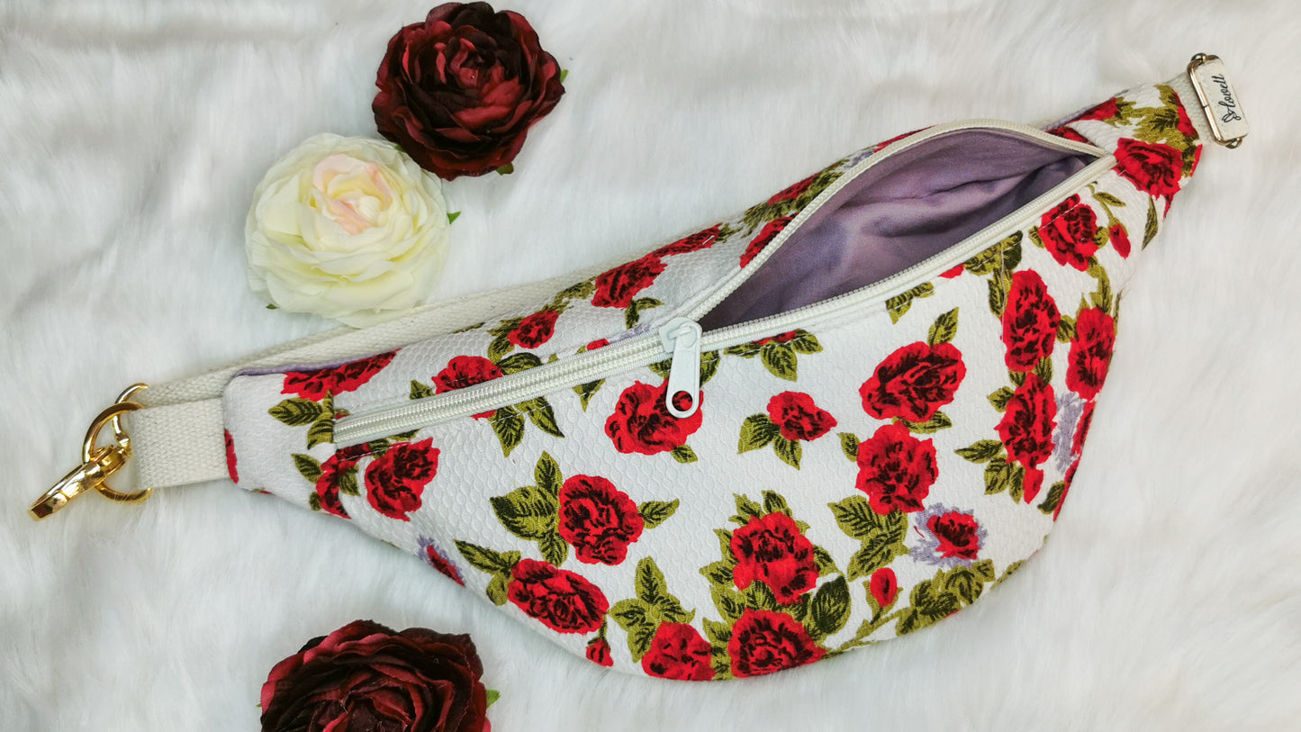 Upcycling Hipbag Bauchtasche Rosen