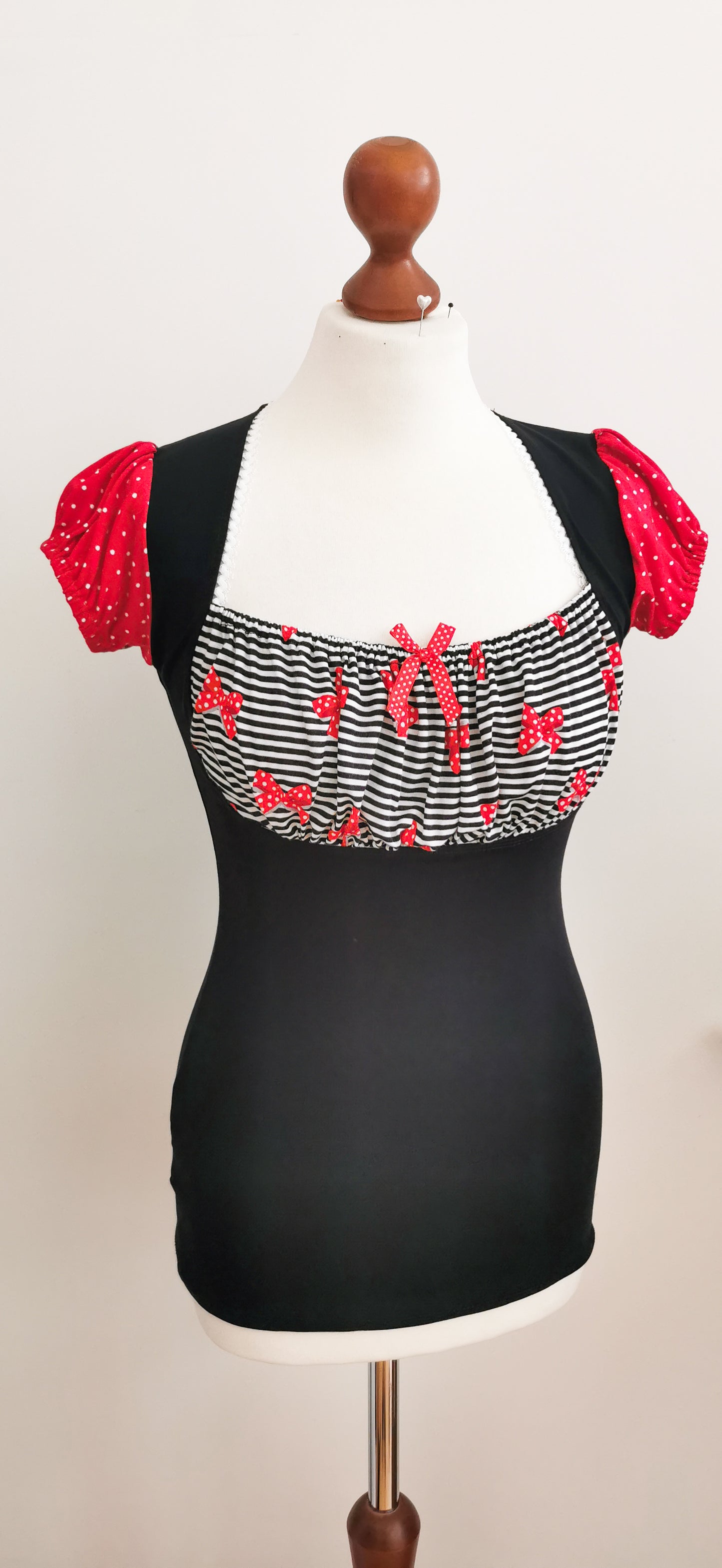 Rockabilly Dirndl Shirt POLKADOT Schleifen