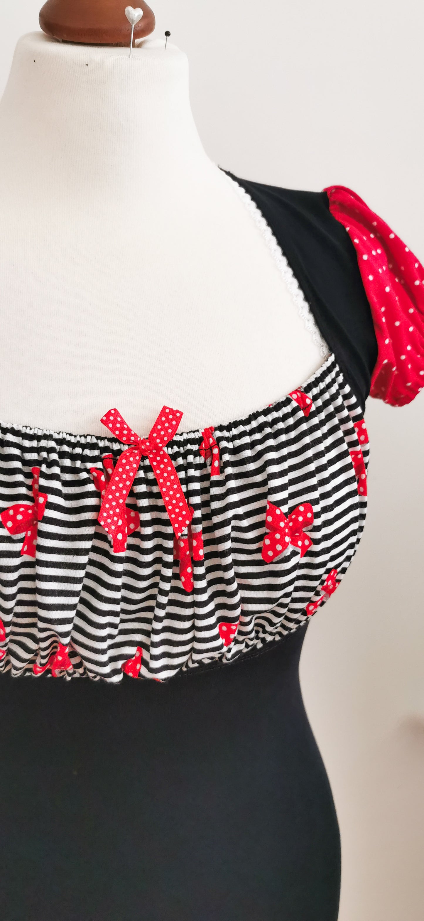 Rockabilly Dirndl Shirt POLKADOT Schleifen