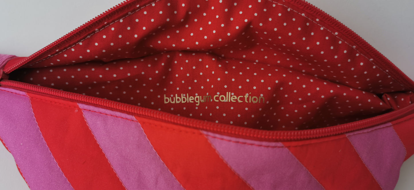 Bunte Bauchtasche Candy-Stripe Look Bag Bubblegum Streifen - 3 Farben
