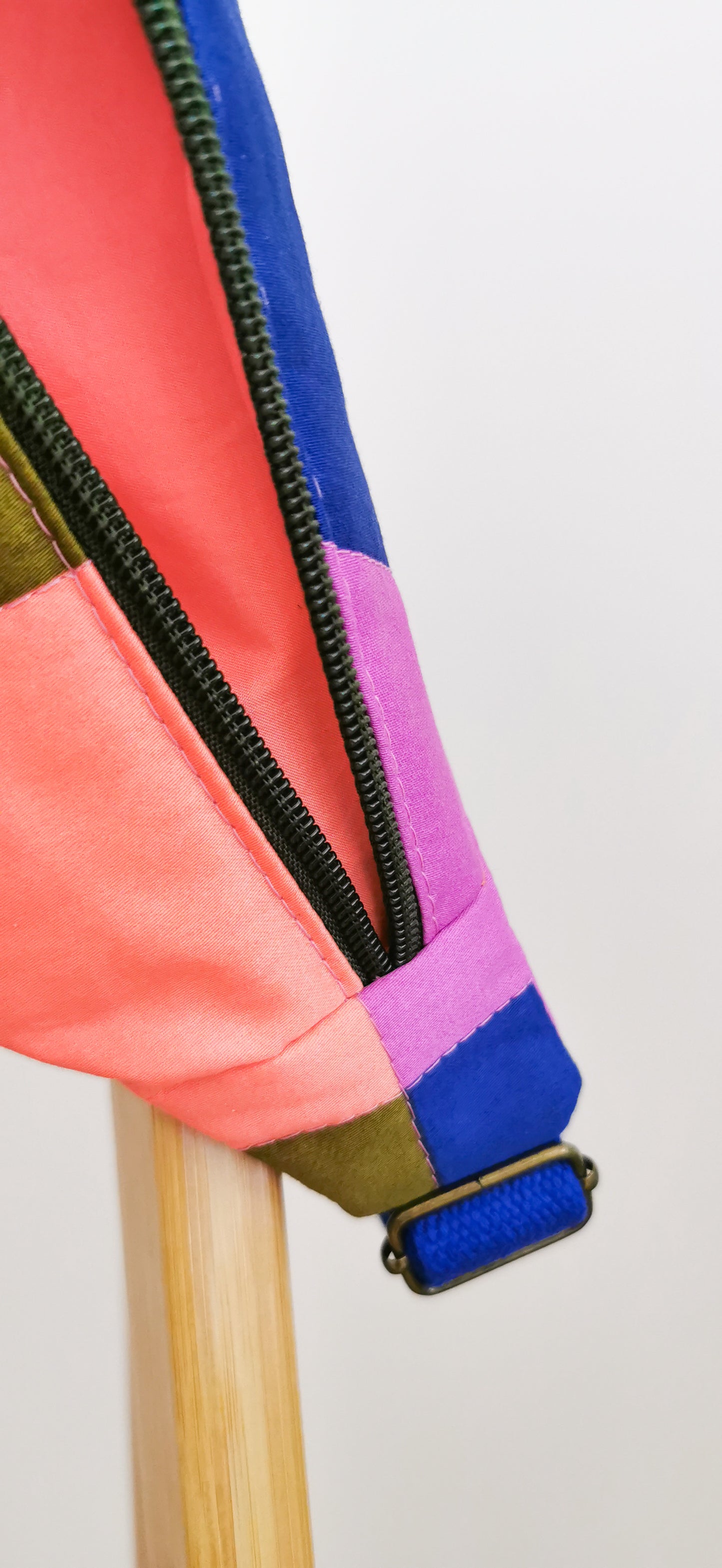 Bunte Colourblocking Hipbag Bauchtasche Cross Body Bag Karos