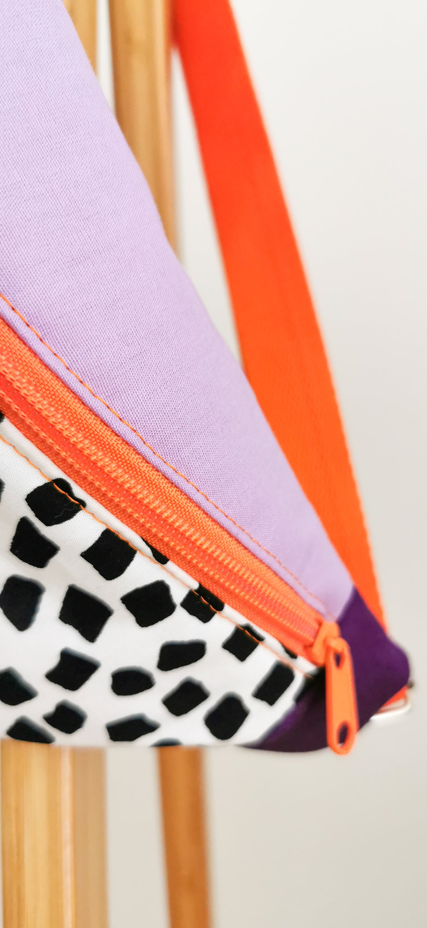 80s Hipbag Bauchtasche Cross Body Bag Tupfen Multicolor