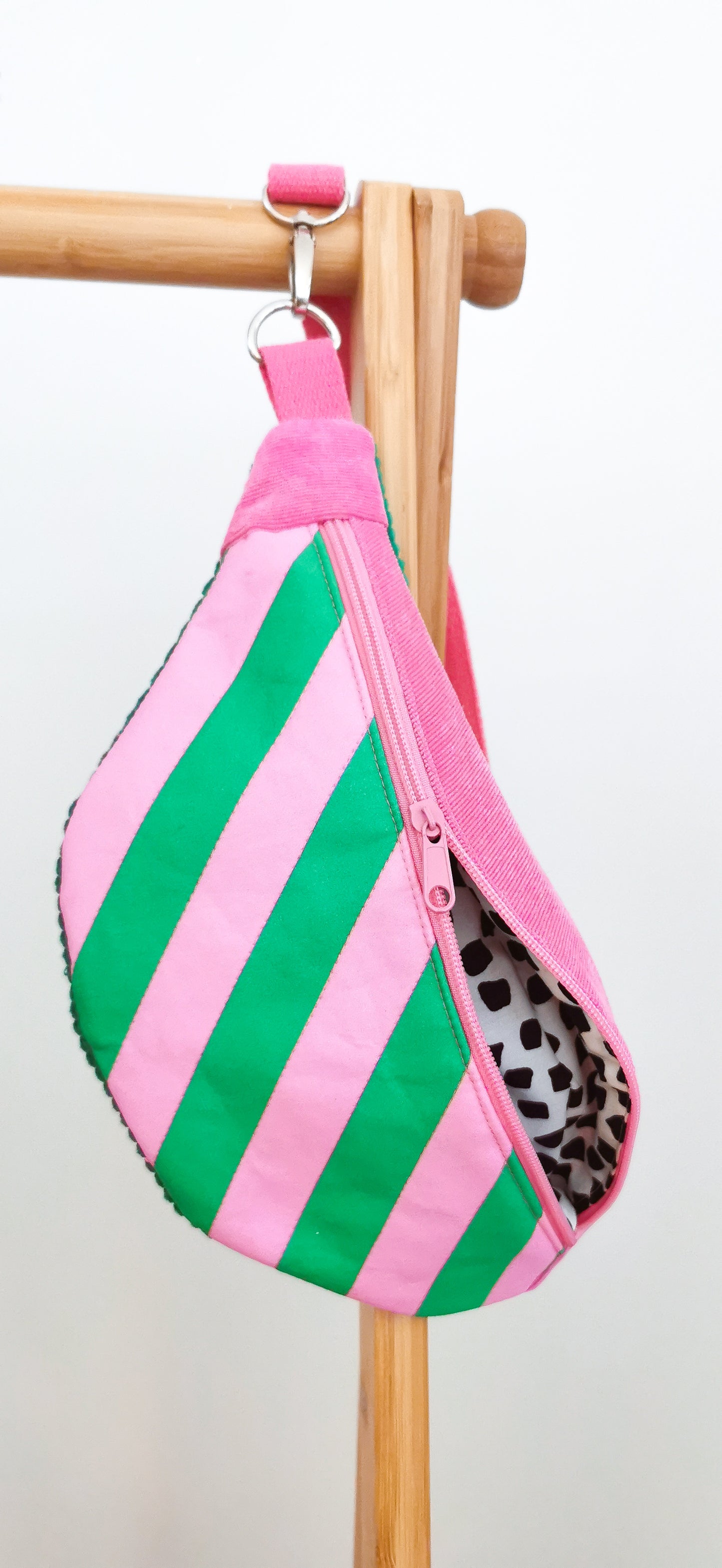 Bunte Bauchtasche Candy-Stripe Look Bag Bubblegum Streifen - 3 Farben