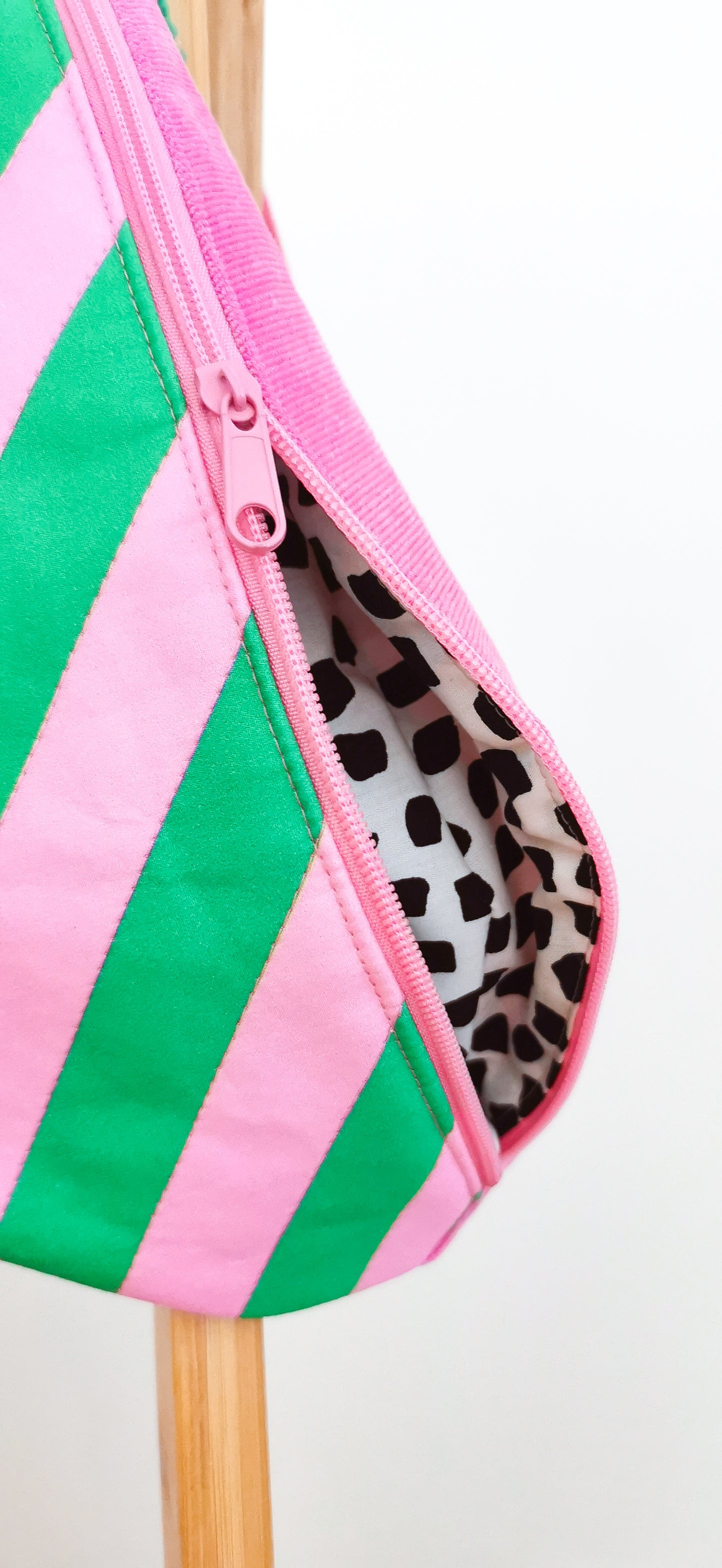 Bunte Bauchtasche Candy-Stripe Look Bag Bubblegum Streifen - 3 Farben