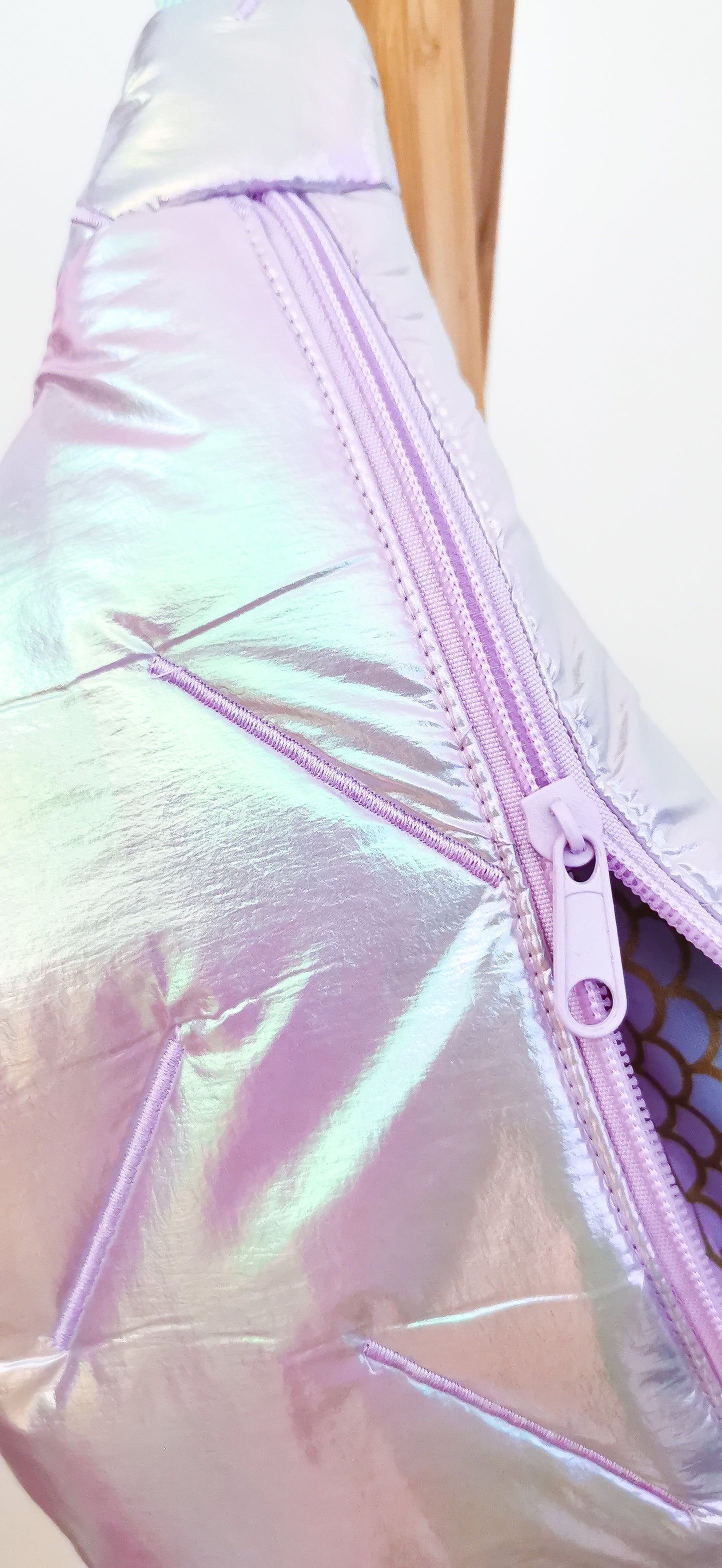 Holografische Pastell Mermaid 80s Bauchtasche Hipbag Stepper LIMITIERT