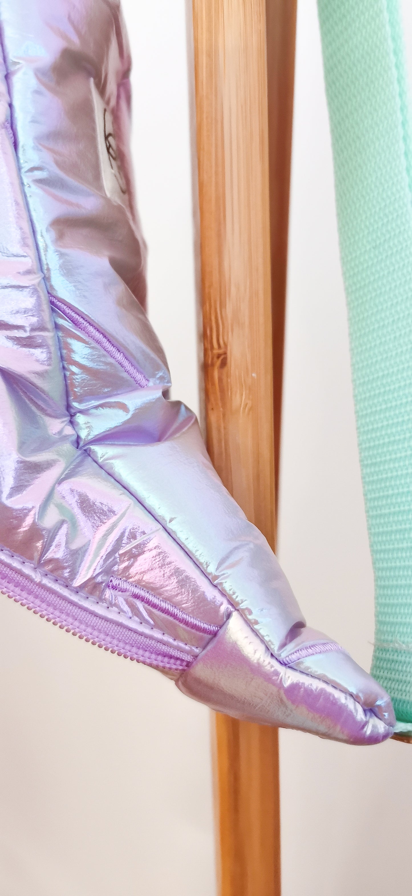 Holografische Pastell Mermaid 80s Bauchtasche Hipbag Stepper LIMITIERT