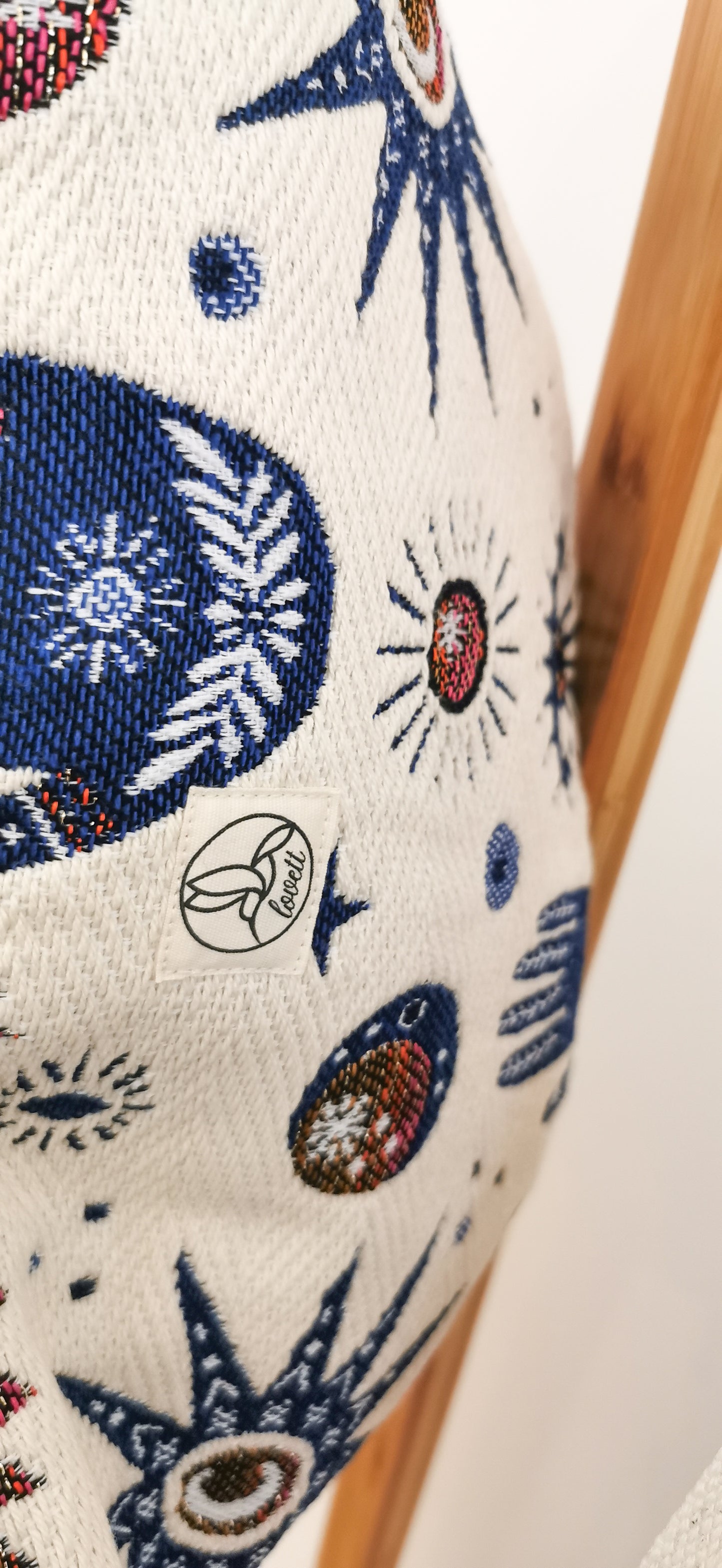 Große XL Umhängetasche Jacquard Bauchtasche Namaste