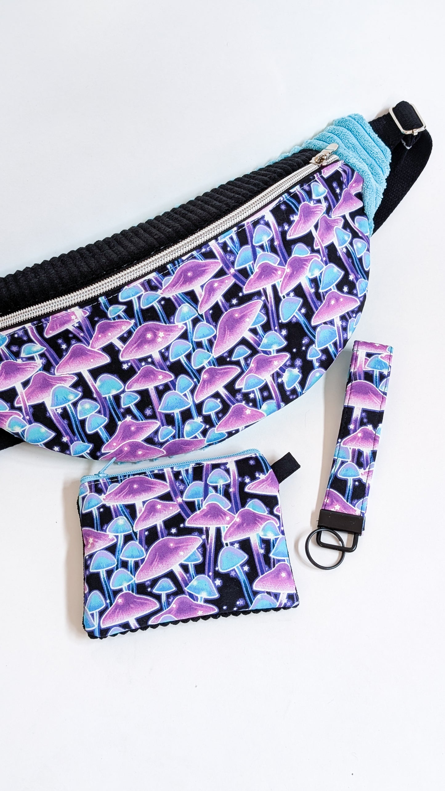 Bunte Colorblock Geldbörse Geldbeutel MAGIC MUSHROOMS