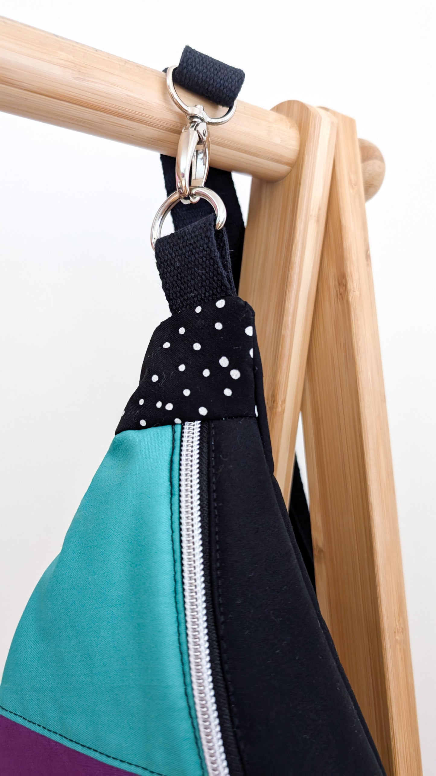 Bunte 80s Colorblocking Hipbag Bauchtasche Butterfly Bag #1