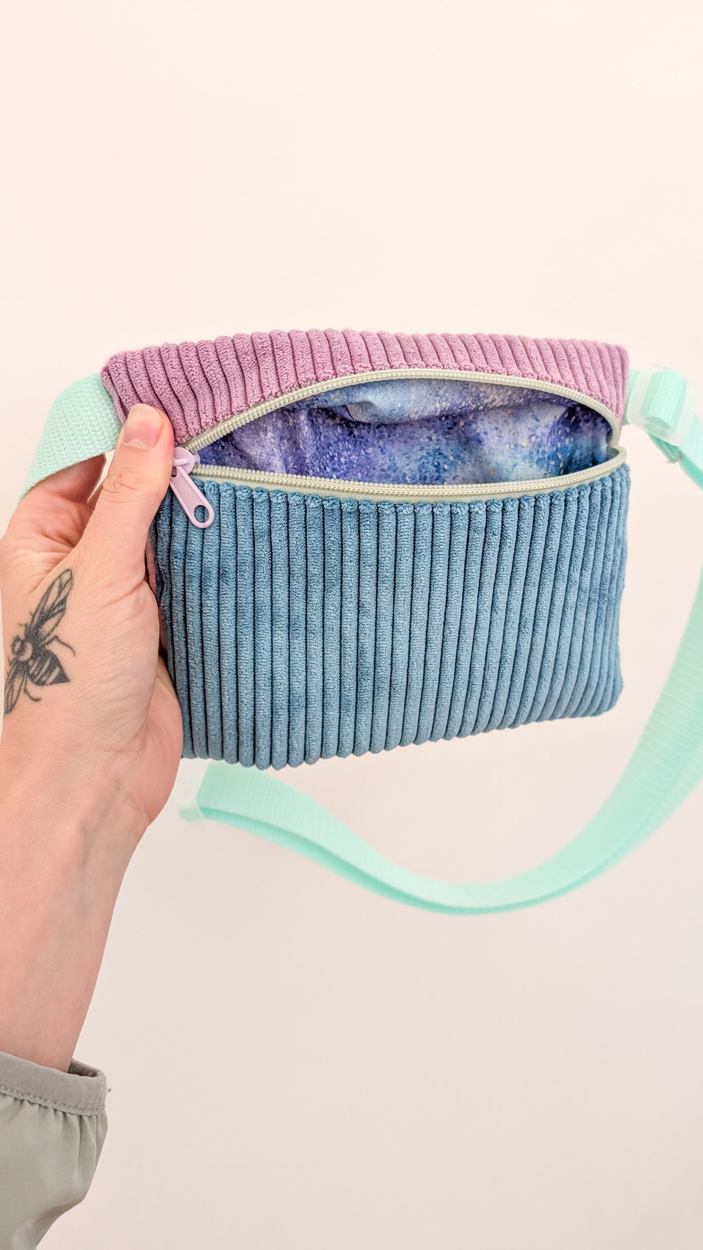 Kiddie Bag - Cord Colorblock Kids Bauchtasche für Mama und Kind - 4 Styles