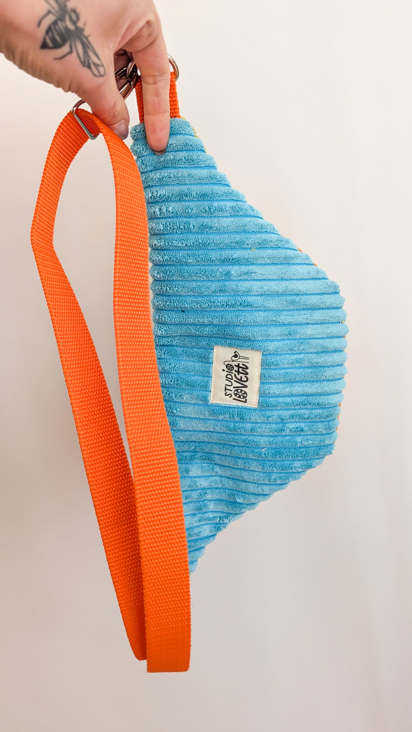 Bunte Colorblocking Cord Hipbag Bauchtasche Tasche