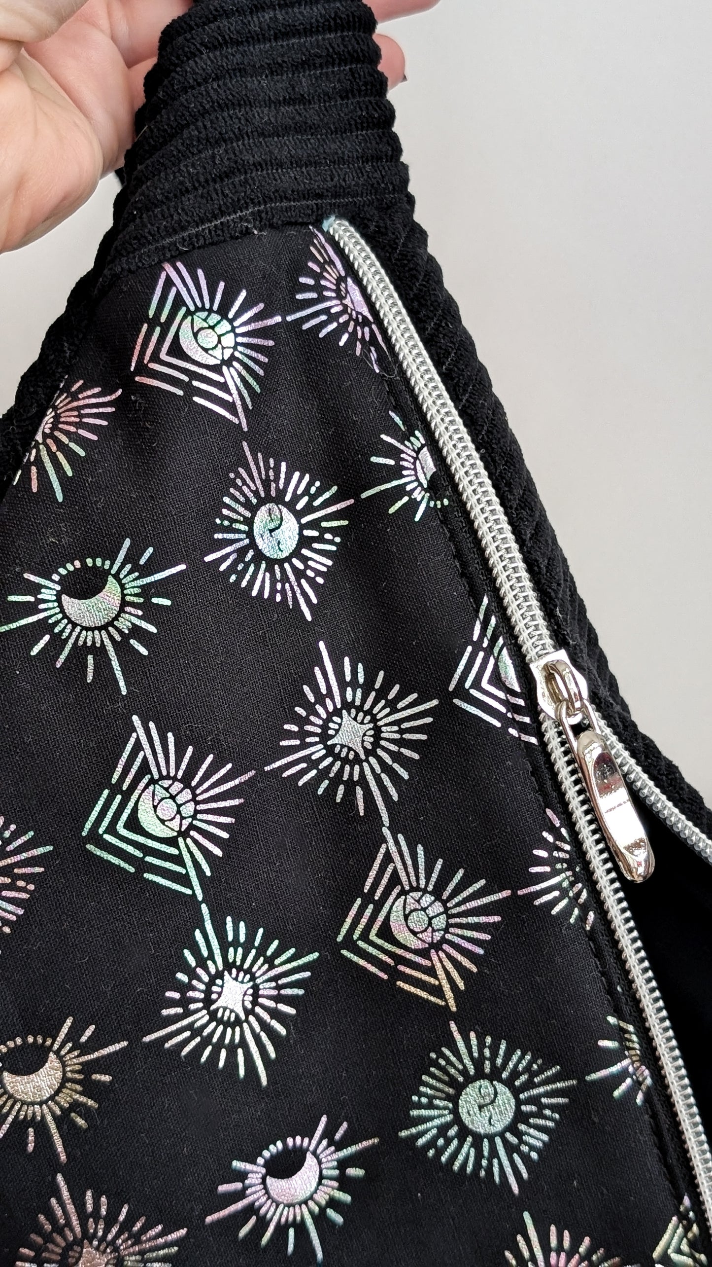 Hipbag Bauchtasche Crossbody Bag Schwarz MOONPHASES Halloween