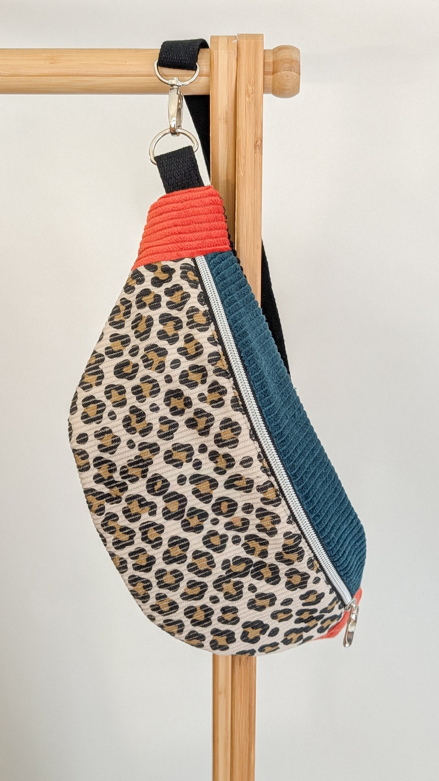 Cord Colourblock Cord Bauchtasche Hipbag Umhängetasche LEO #2