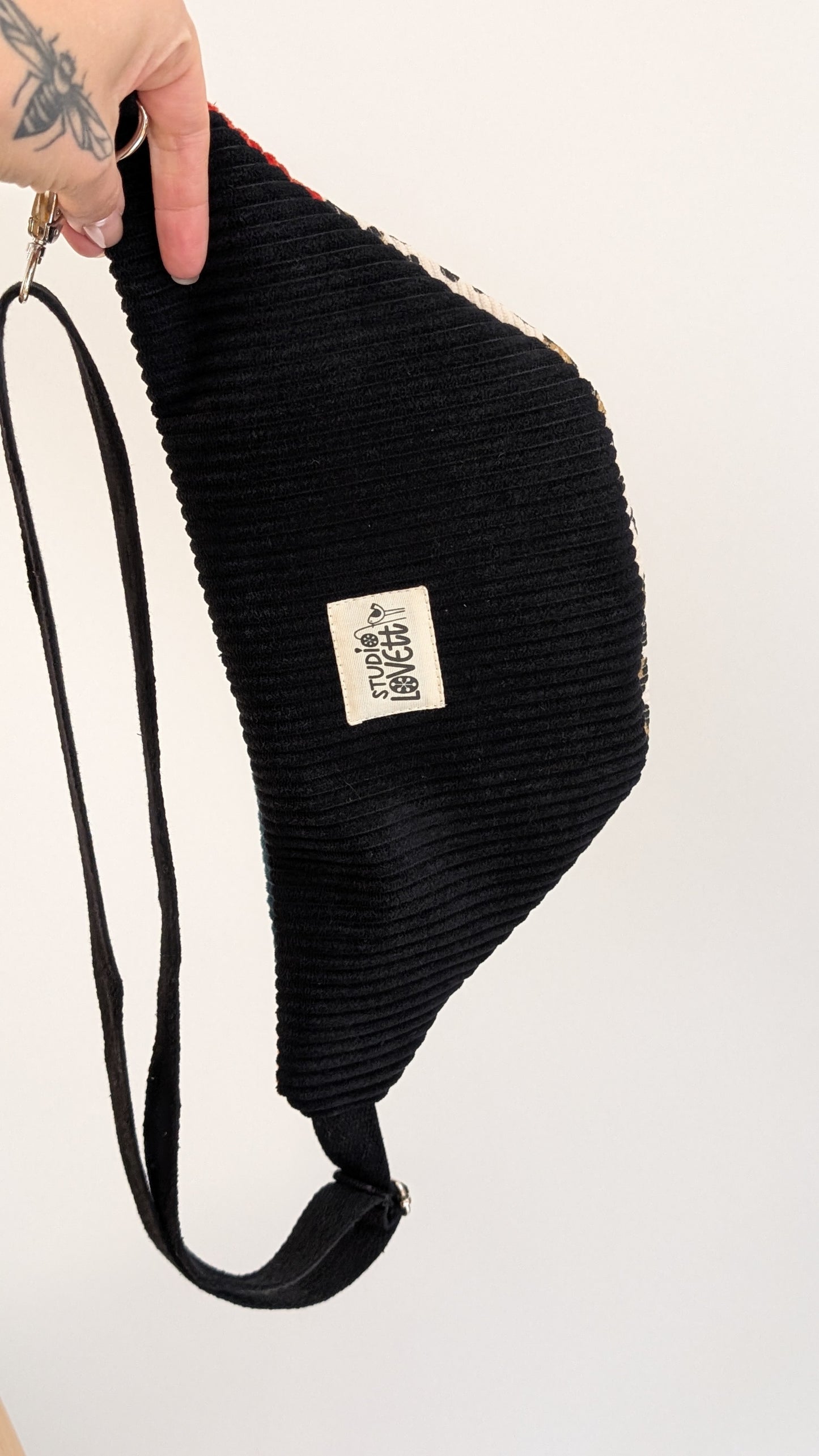 Cord Colourblock Cord Bauchtasche Hipbag Umhängetasche LEO #2