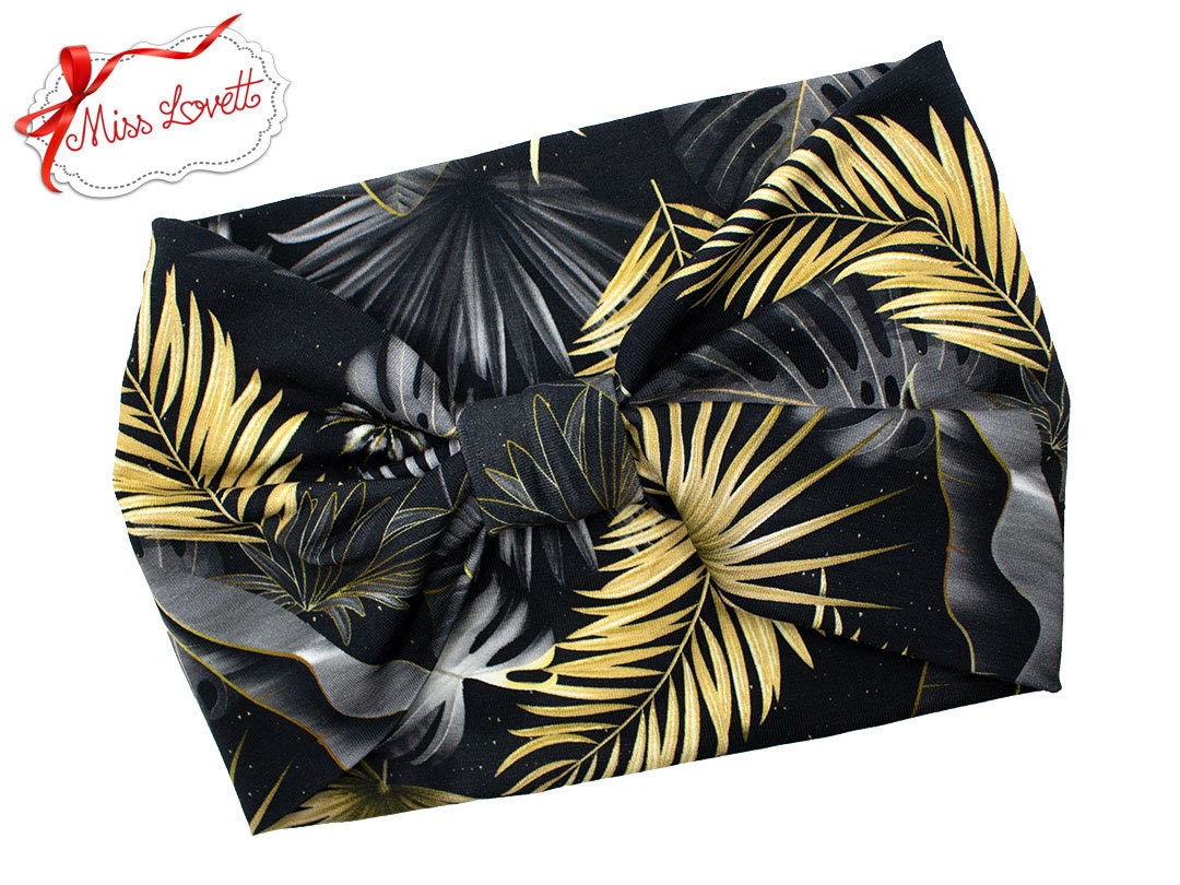 BELLA_57 Rockabilly Turban Stirnband MIDNIGHT JUNGLE