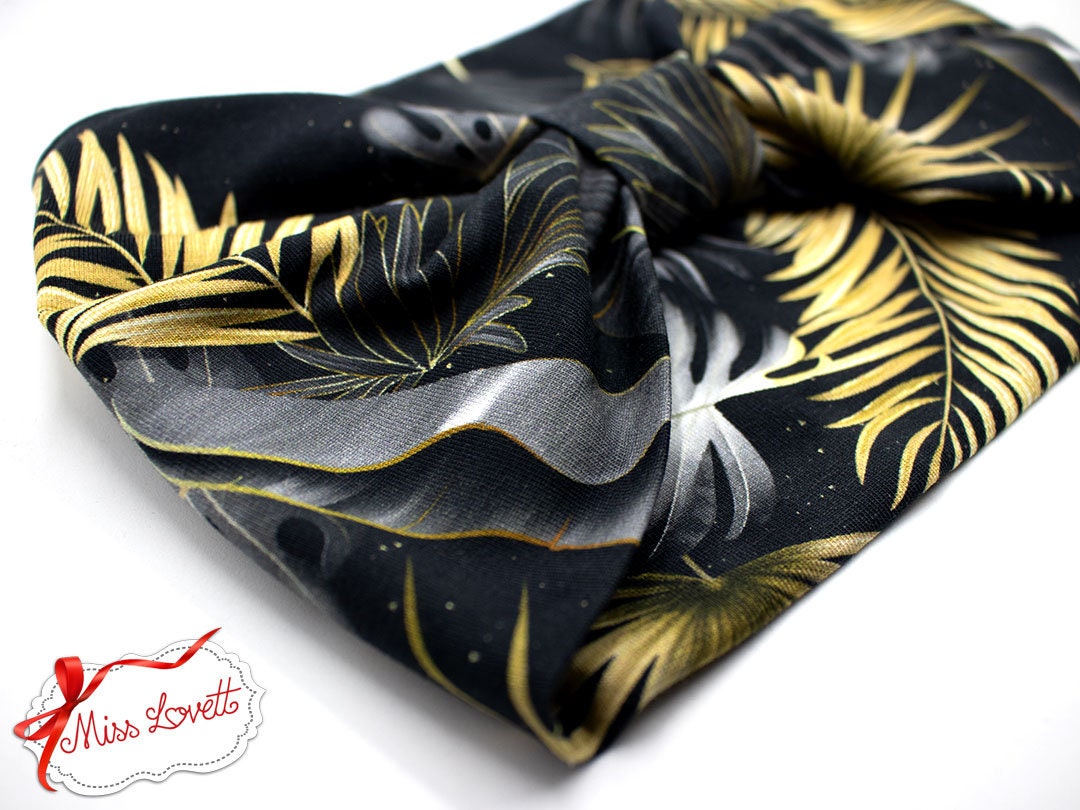 BELLA_57 Rockabilly Turban Stirnband MIDNIGHT JUNGLE