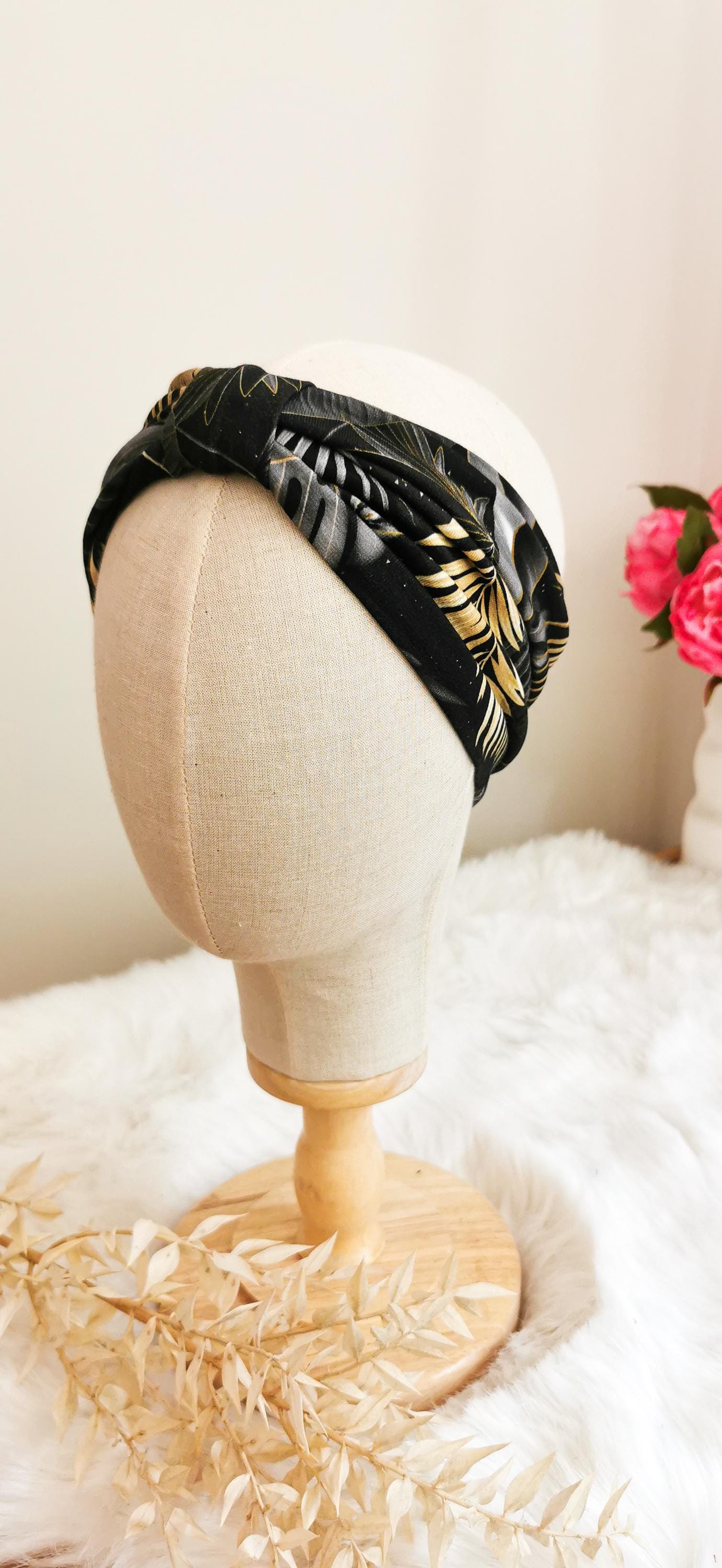 BELLA_57 Rockabilly Turban Stirnband MIDNIGHT JUNGLE