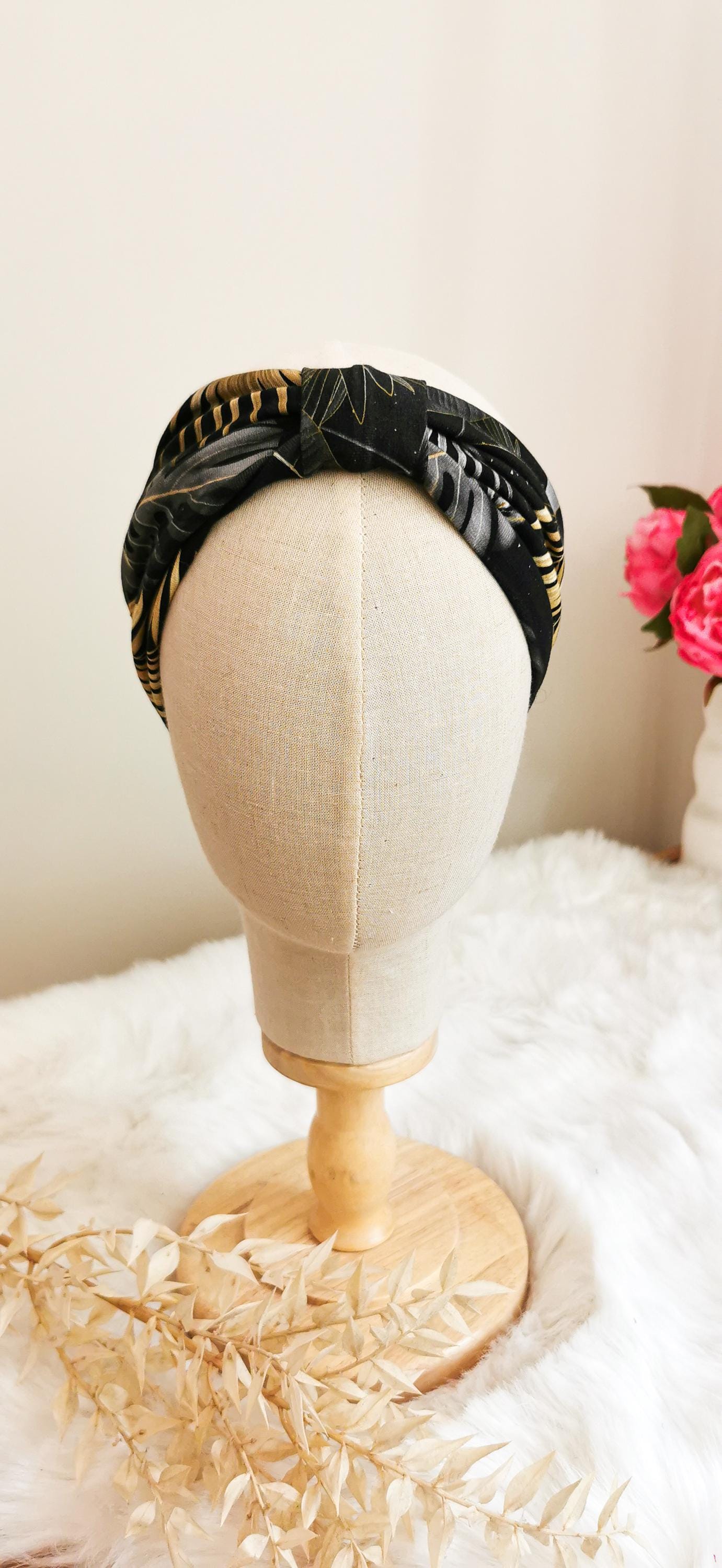 BELLA_57 Rockabilly Turban Stirnband MIDNIGHT JUNGLE