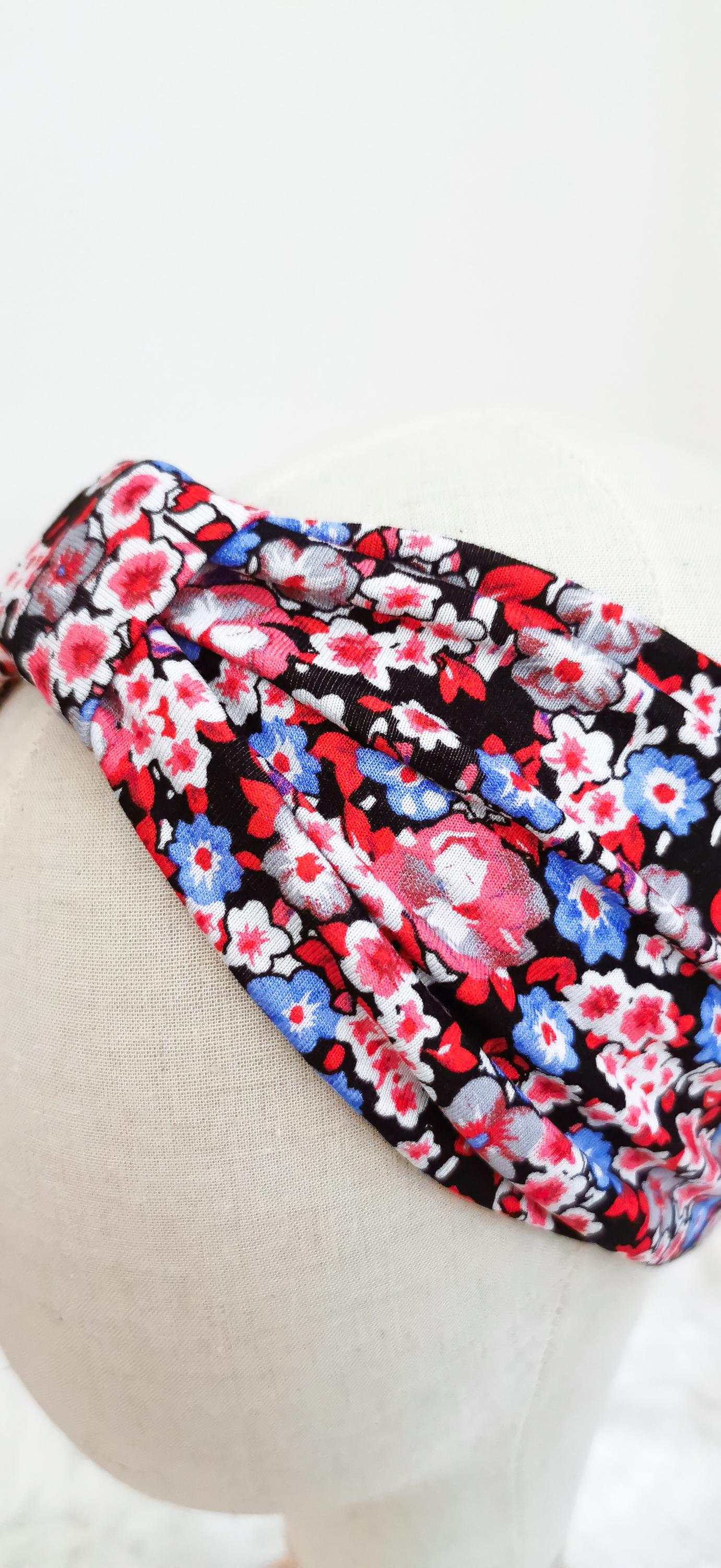 BELLA_49 Retro Rockabilly Turban Stirnband Rosegarden