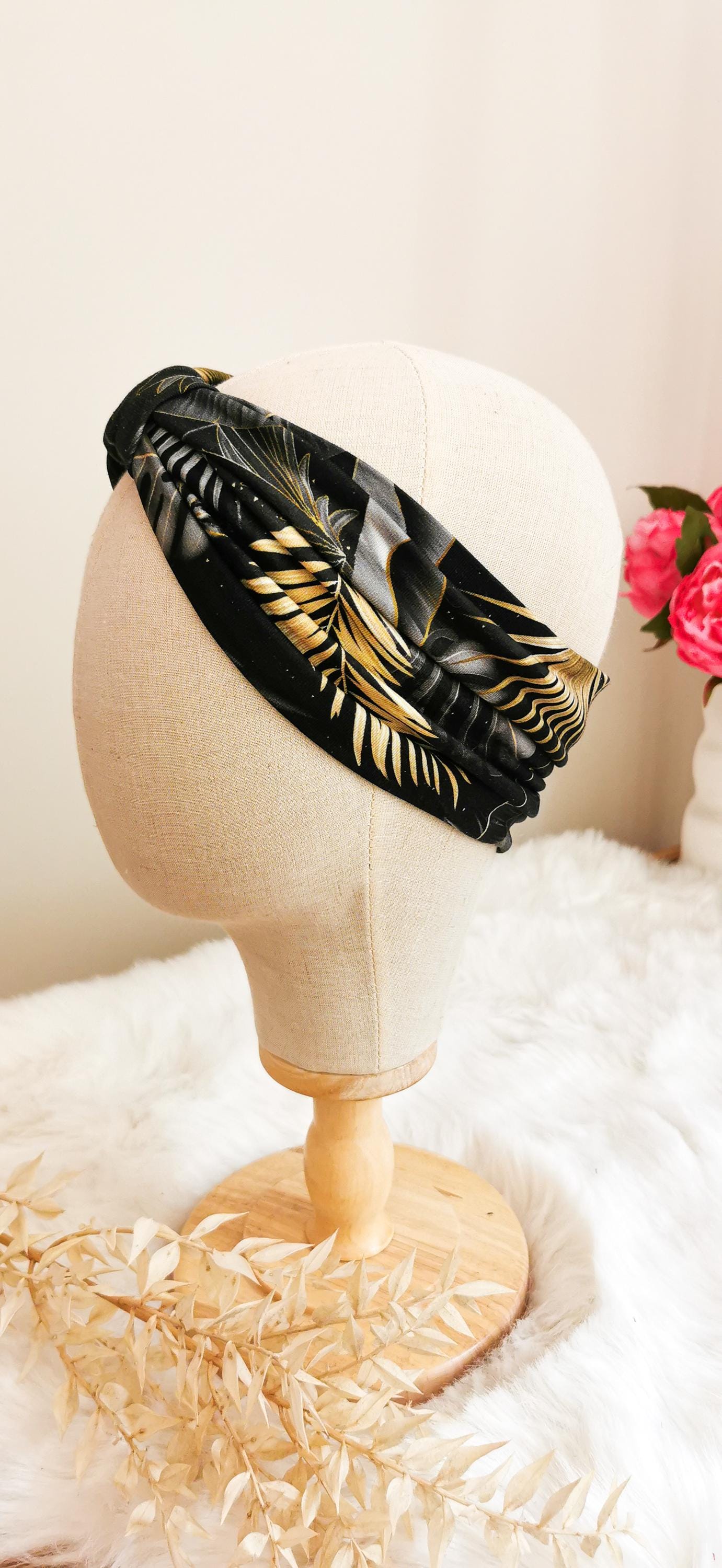 BELLA_57 Rockabilly Turban Stirnband MIDNIGHT JUNGLE