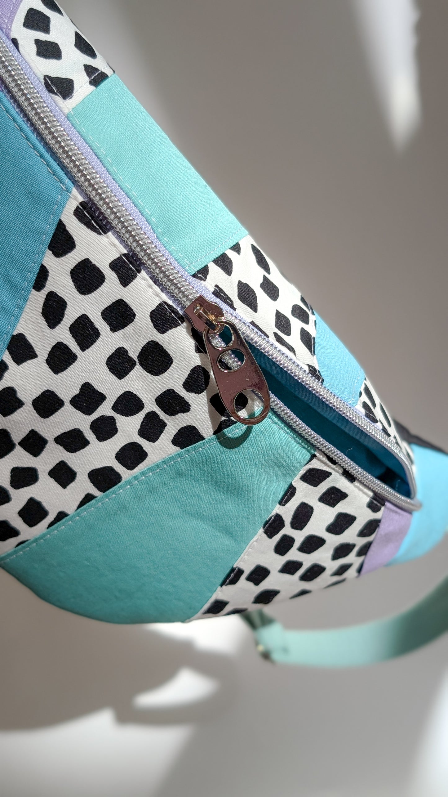 Zero Waste Patchwork - Bauchtasche Pastell Mint Einzelstück