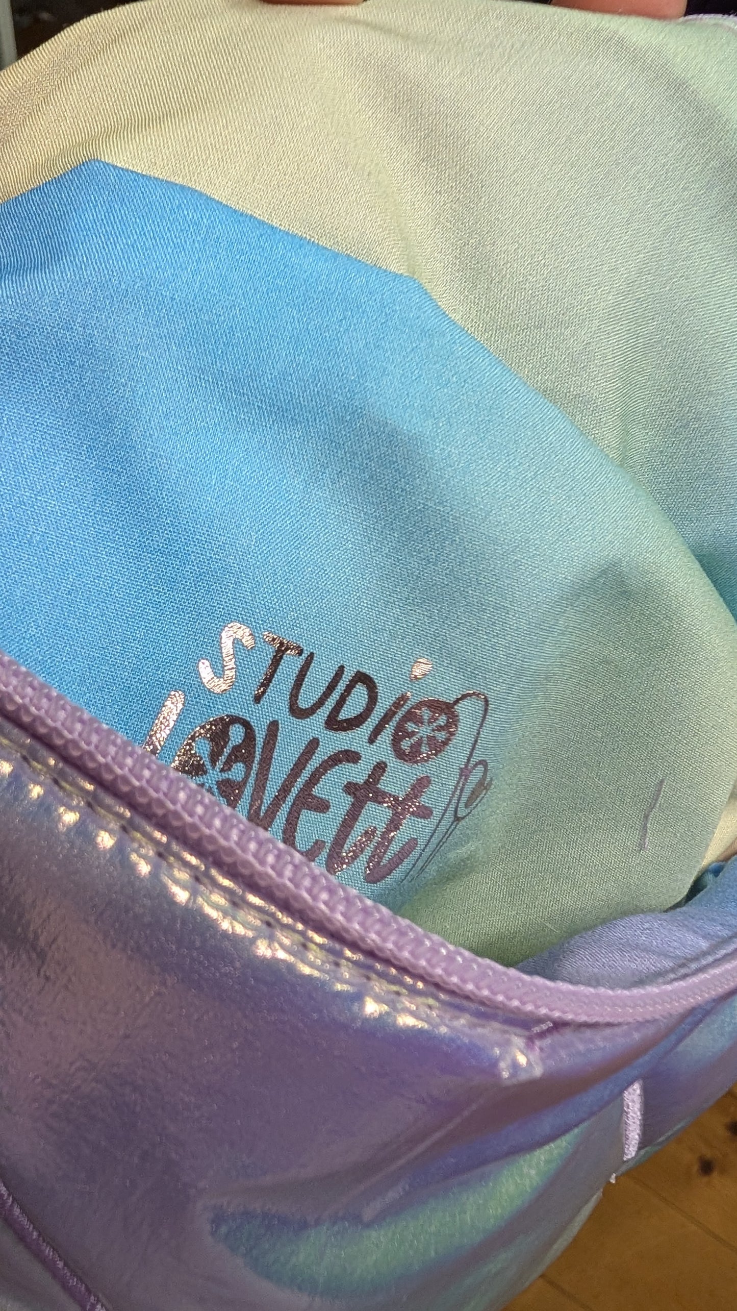 Holografische Pastell Mermaid 80s Bauchtasche Hipbag Stepper LIMITIERT