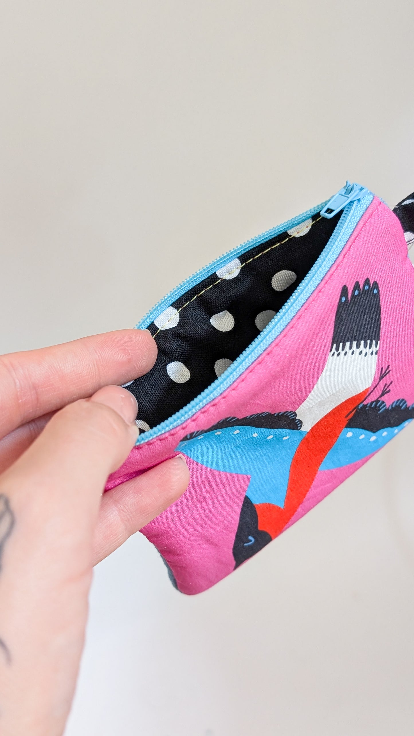 Bunte Colorblock Geldbörse Geldbeutel BIRDS