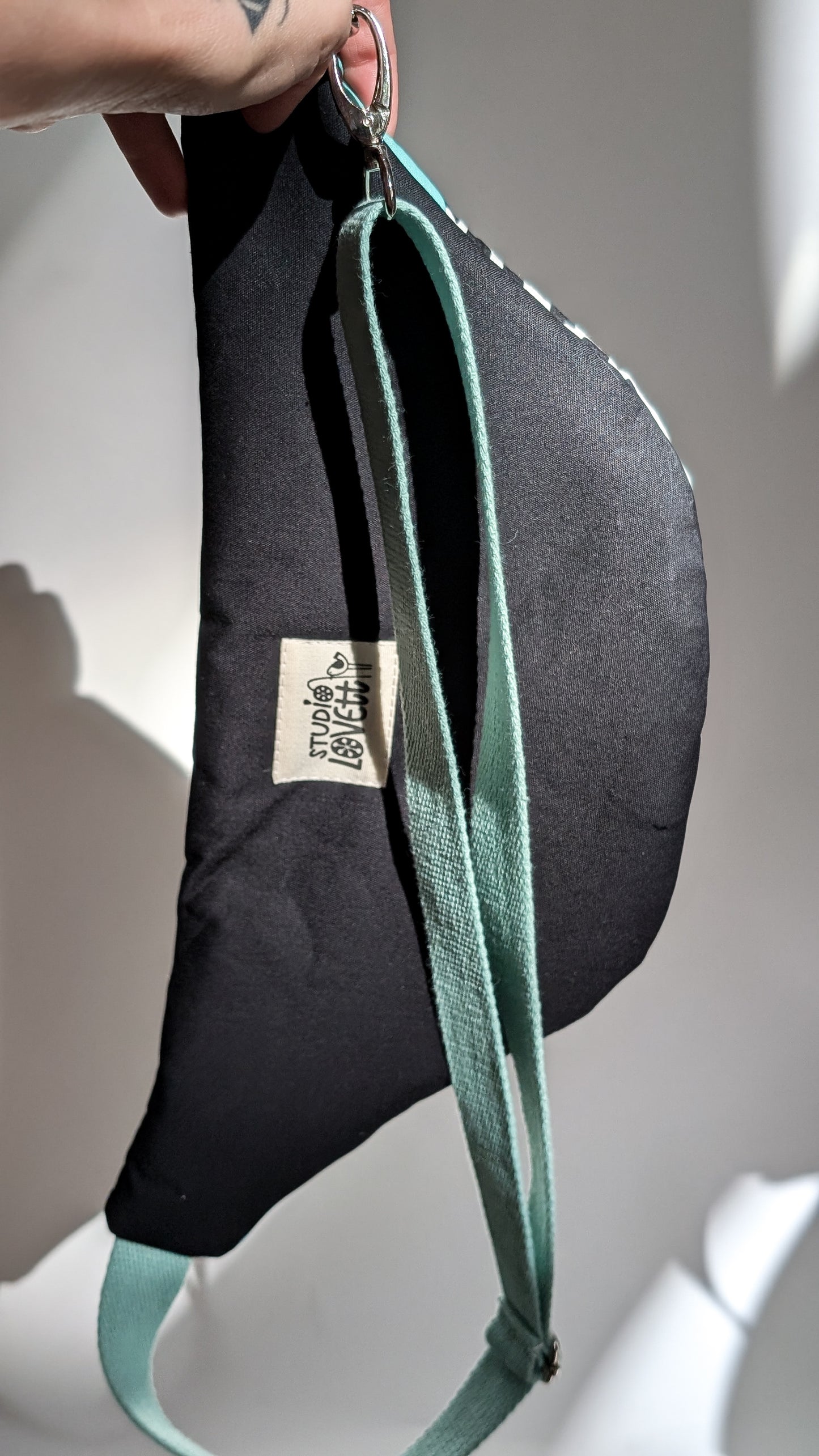Zero Waste Patchwork - Bauchtasche Pastell Mint Einzelstück