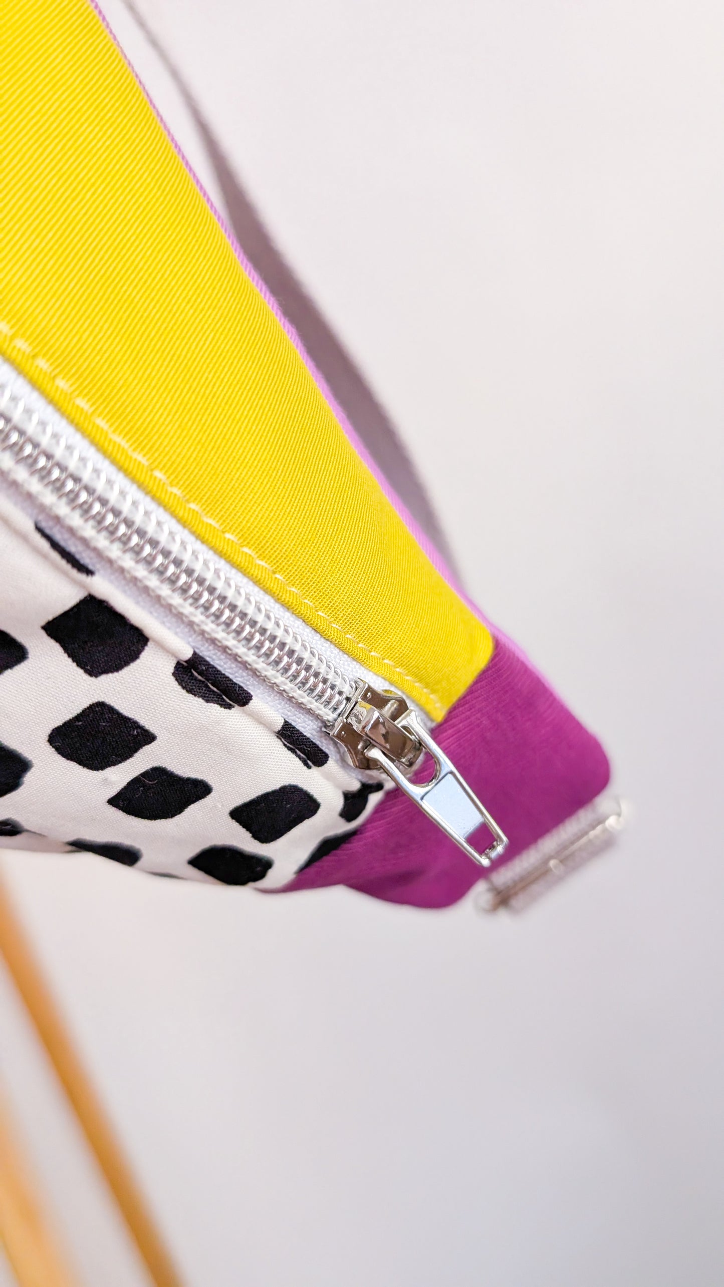 80s Hipbag Bauchtasche Cross Body Bag Tupfen Pastell Lavendel