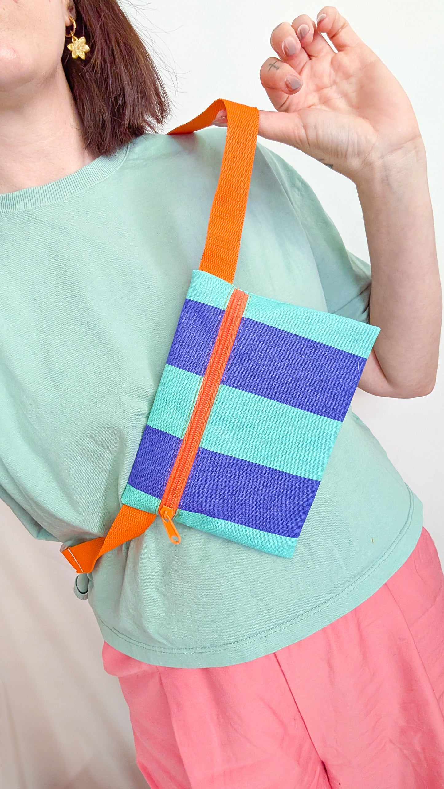 Kiddie Bag - Colorblock STRIPES Kids Bauchtasche für Mama und Kind