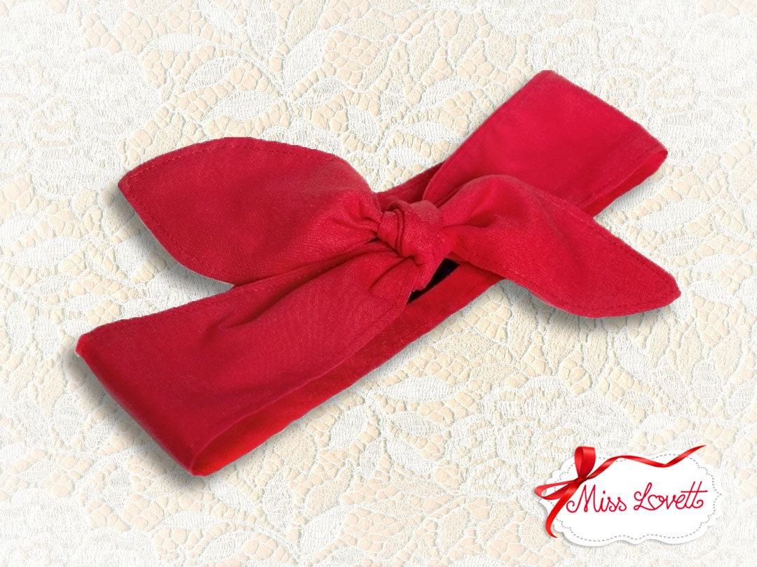 MAE_11 Rockabilly Bandana Haarband ROT