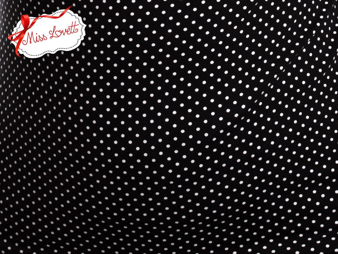 SALE | MADDY_01 Baseball Raglan Shirt POLKADOTS Schwarz XS