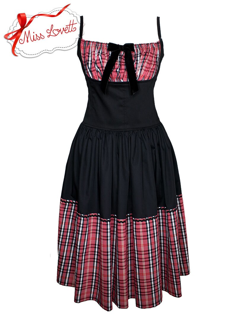 SALE | ANNIE_01 Corsagen Cocktail Kleid Tartan - LIMITIERT