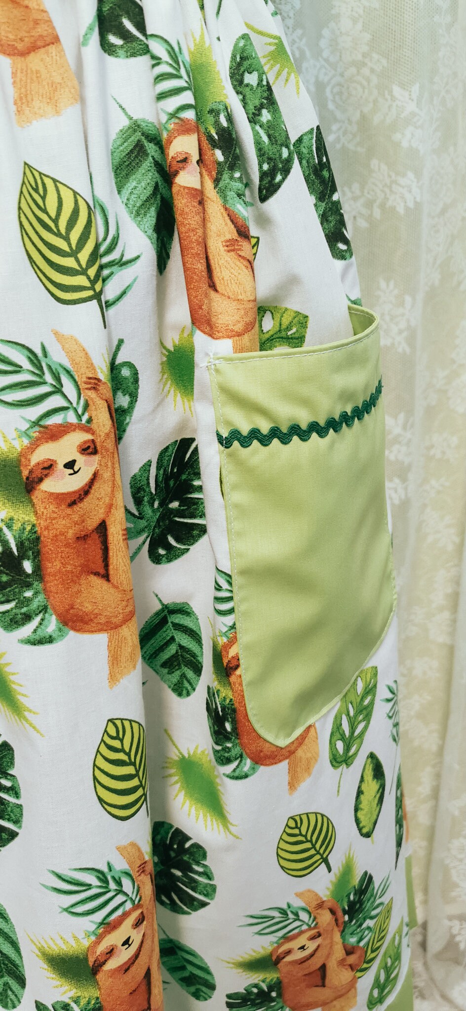 MAISIE_15 50s Swing Kleid FAULTIER Grün mit Taschen | 2XL