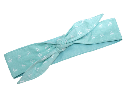 MAE_50 Wende Bandana Haarband Mint Anker