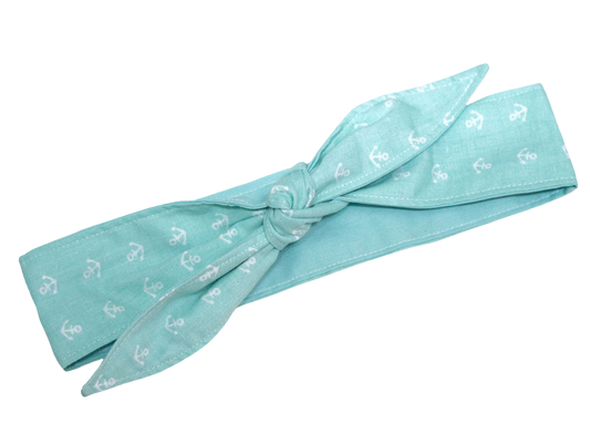 MAE_50 Wende Bandana Haarband Mint Anker