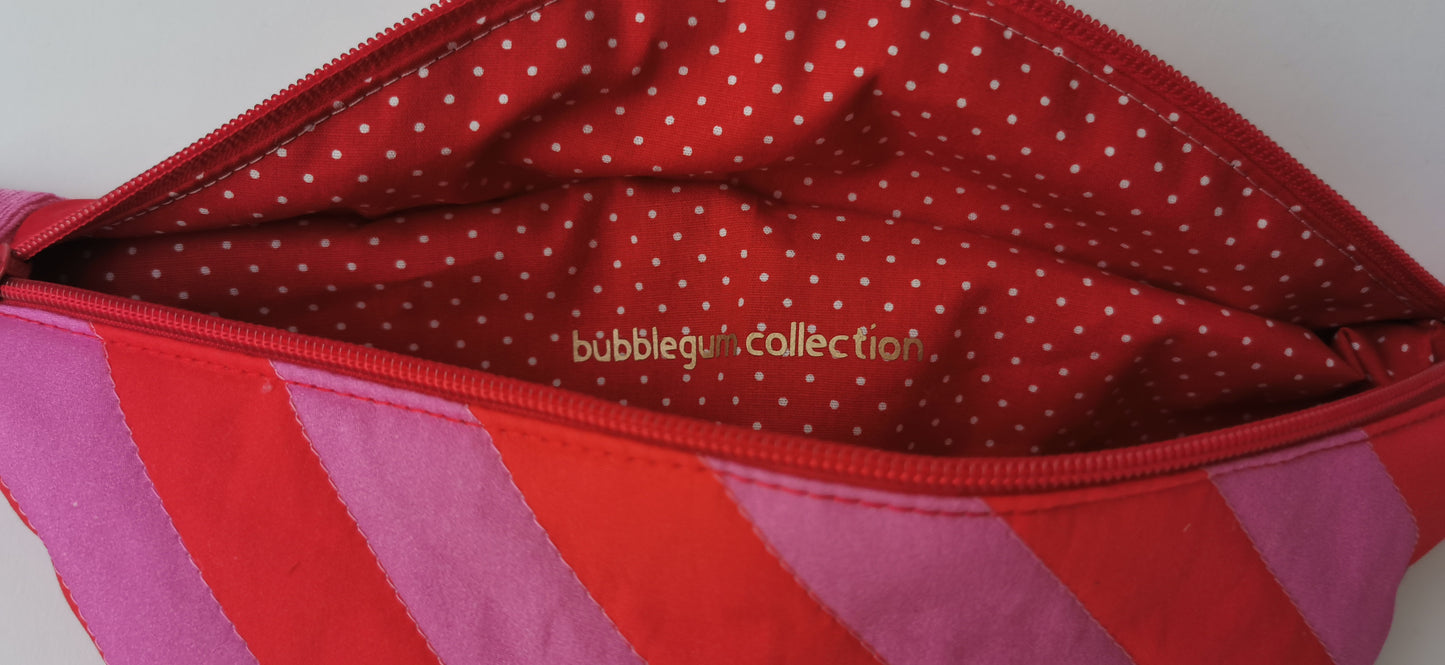 Bunte Bauchtasche Cross Body Bag Bubblegum Streifen - 3 Farben