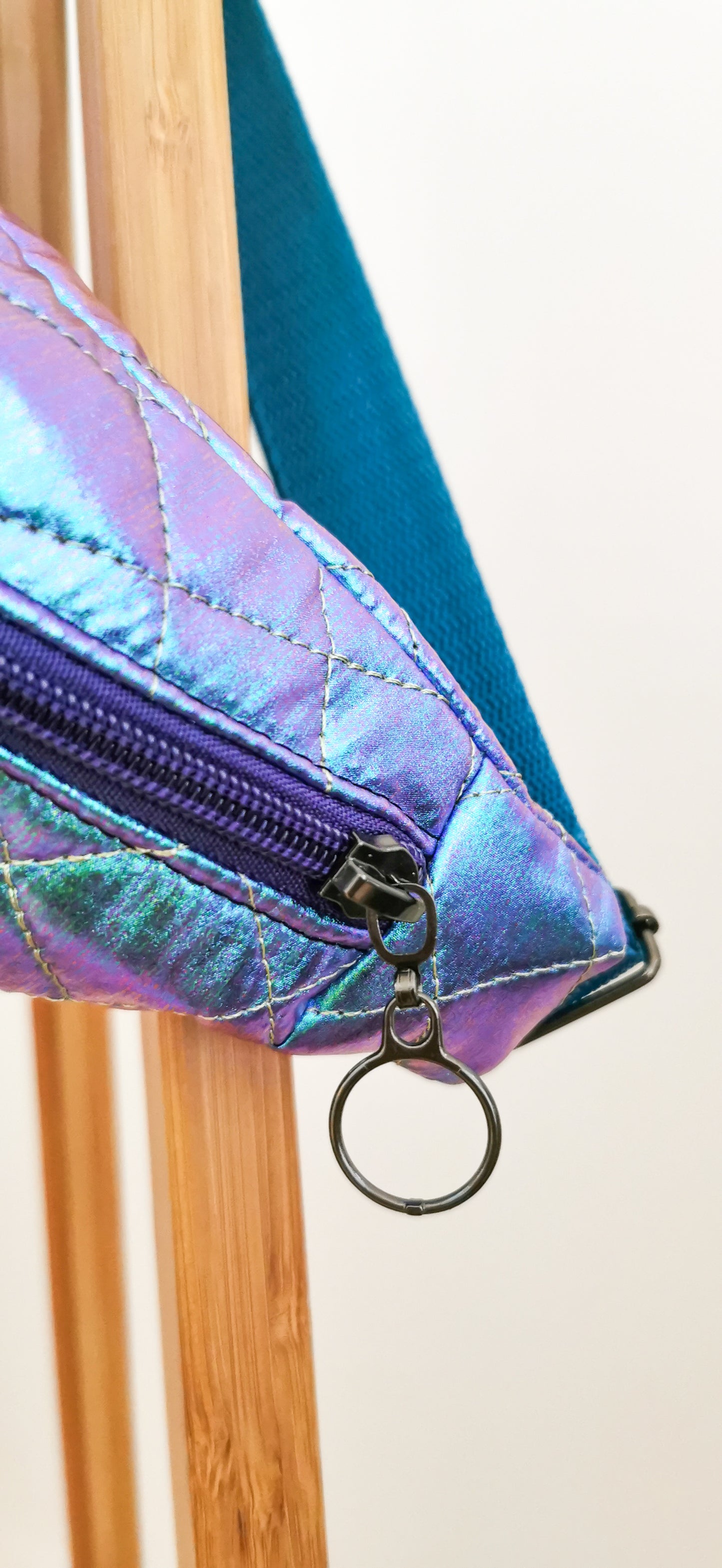 Holografische Aurora Borealis 80s Bauchtasche Hipbag Stepper LIMITIERT