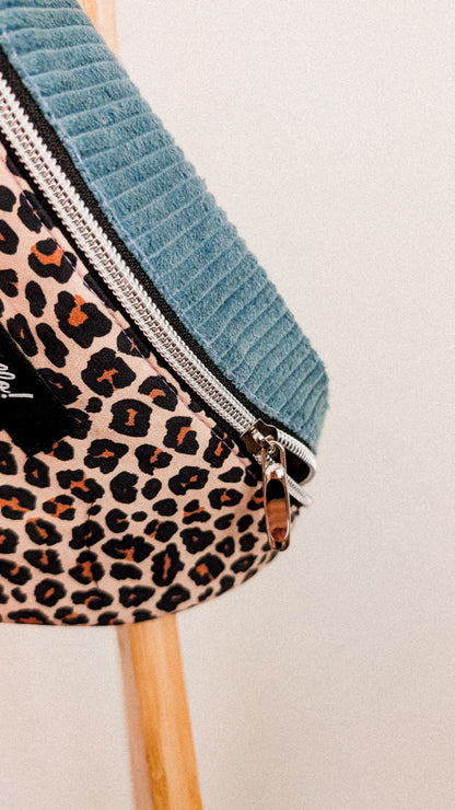 Pastell Colourblock Cord Bauchtasche Hipbag Umhängetasche LEO