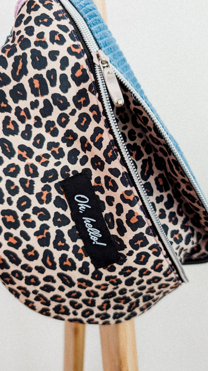 Pastell Colourblock Cord Bauchtasche Hipbag Umhängetasche LEO