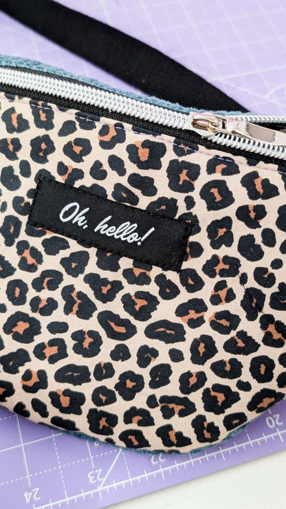 Pastell Colourblock Cord Bauchtasche Hipbag Umhängetasche LEO