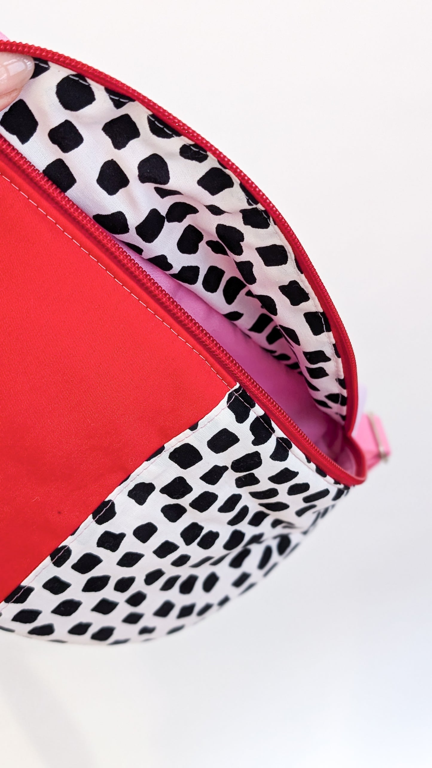 80s Hipbag Bauchtasche Cross Body Bag Tupfen Valentines Bag