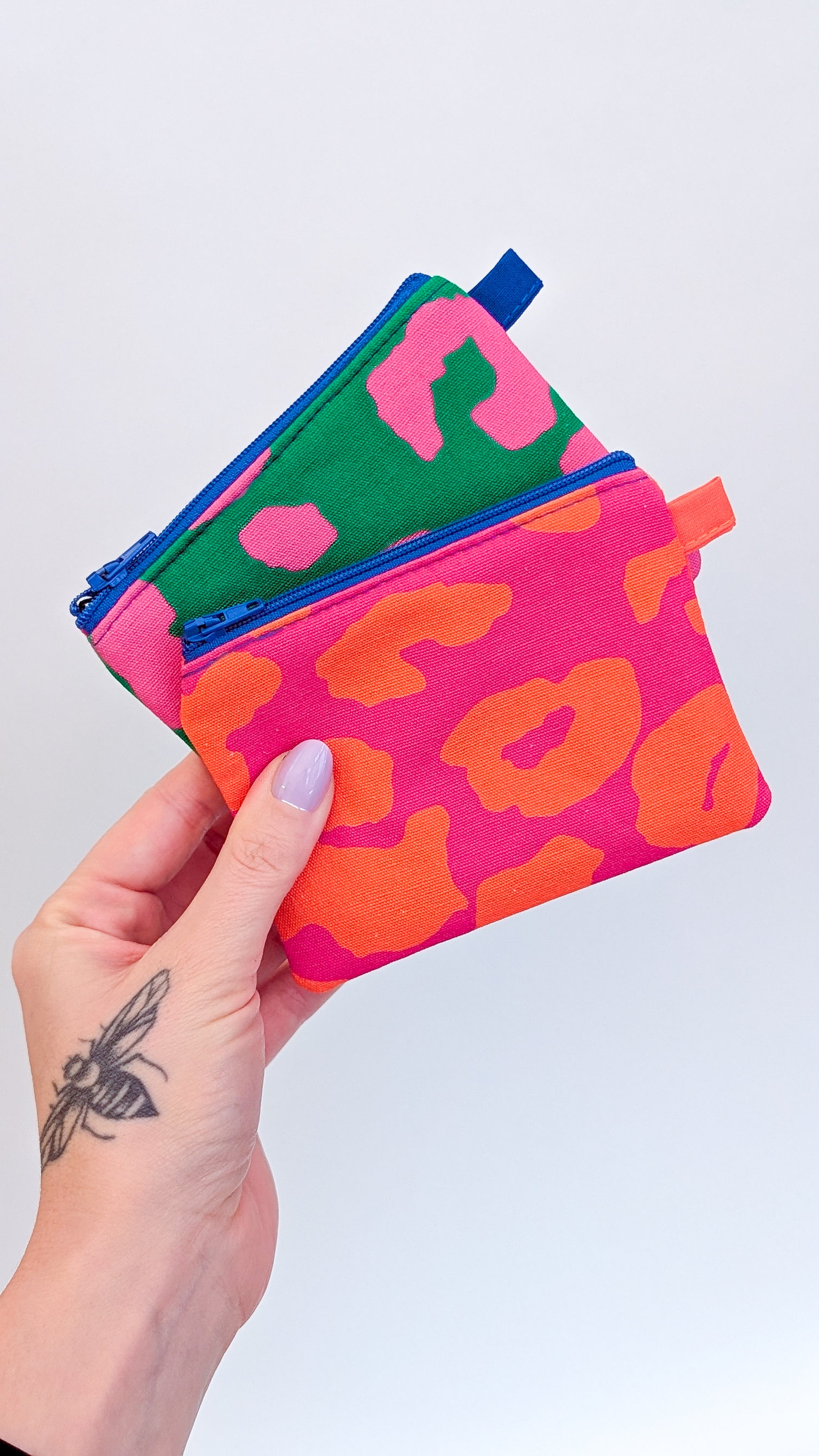 Bunte Colorblock Geldbörse Geldbeutel KNALLIGES LEO