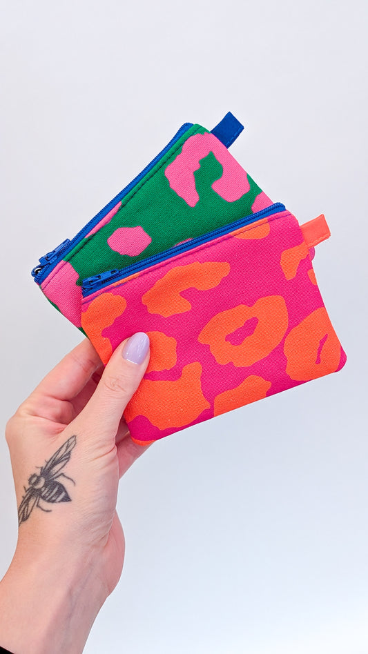 Bunte Colorblock Geldbörse Geldbeutel KNALLIGES LEO