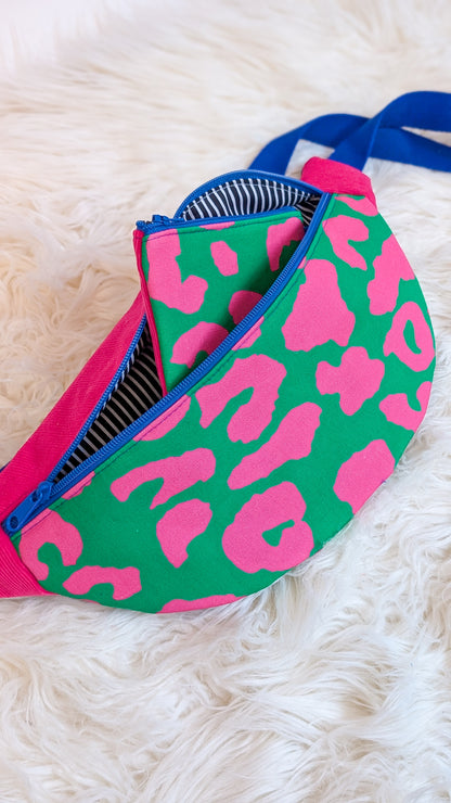 Bunte Colorblock Geldbörse Geldbeutel KNALLIGES LEO